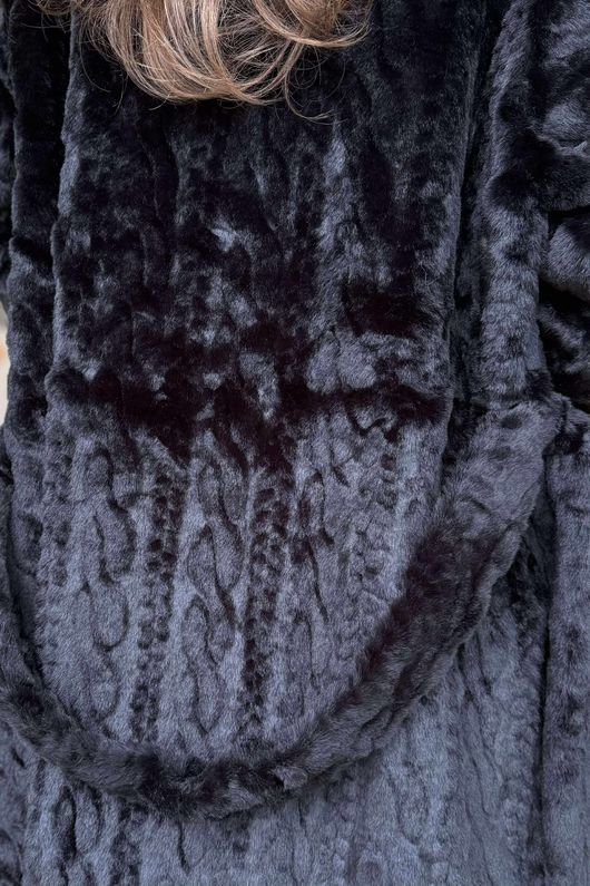 Verbier Faux Fur Coat Black